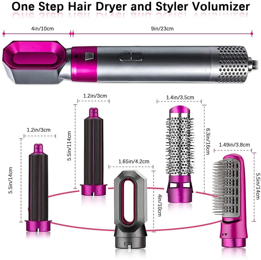 5-in-1 Hot Air Styler & Hair Dryer Brush Set